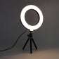 6inch Selfie Desktop Ring Light LED Lamp with Tripod Stand