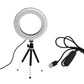 6inch Selfie Desktop Ring Light LED Lamp with Tripod Stand