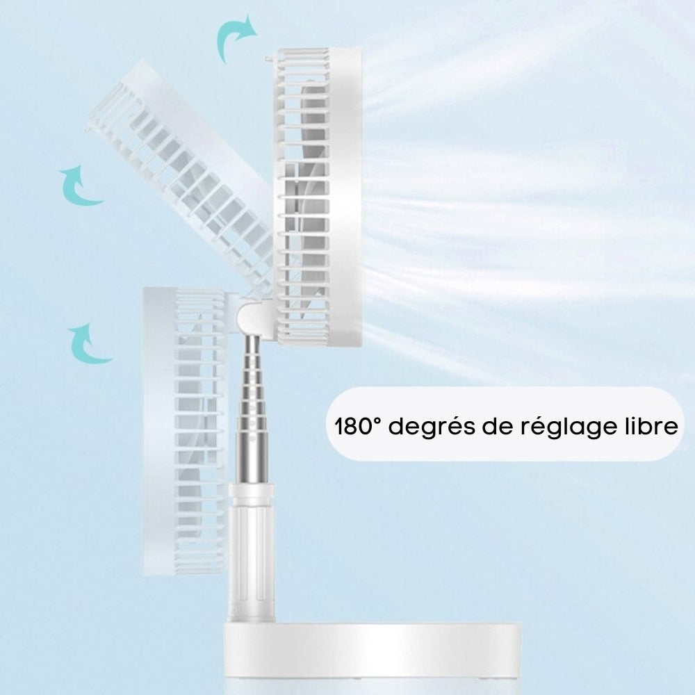 FoldAir - Ventilateur portable rétractable sans fil (CJ)